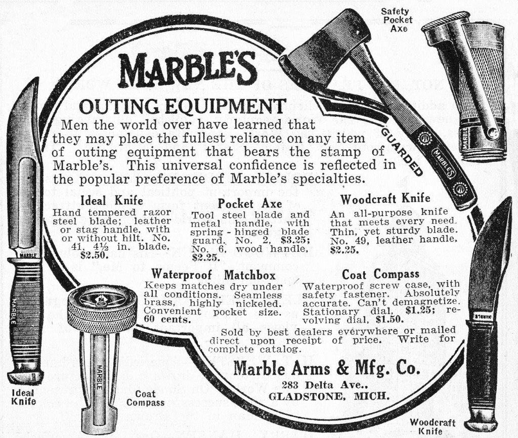 vintage marbles outdoor gear advertisement