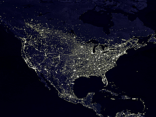 Light pollution. (Photo: NASA)