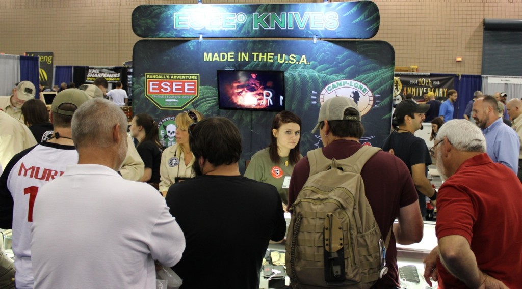 ESEE Knives Booth was constantly busy.  I have several of their knives.